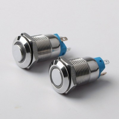 12mm金属按钮开关带灯自锁式5V12V24V220V小型1常开2脚按键开关图5