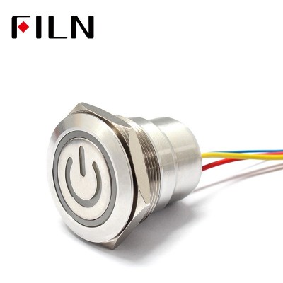 飞林filn30mm不锈钢防水防油按钮厨具专用商用炉灶一键启动开关 20个起批图2