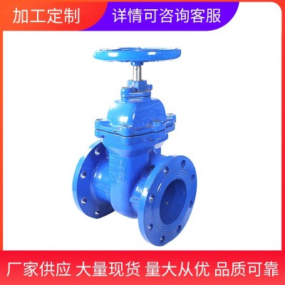暗杆软密封闸阀弹性座封手动闸阀Z45X-16Q球墨铸铁法兰闸阀批发厂 1件起批图4