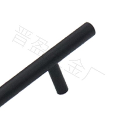 黑色圆形橱柜t型拉手把手空心抽屉拉手衣柜金属拉手家具门拉手图4