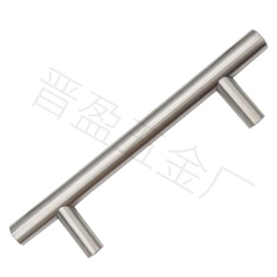 不锈钢实心t型拉手衣柜橱柜门长把手金属家具五金抽屉圆形小拉手图4
