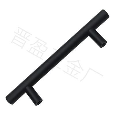 不锈钢把手黑色t型拉手橱柜t型拉手把手空心抽屉拉手衣柜金属拉手图4