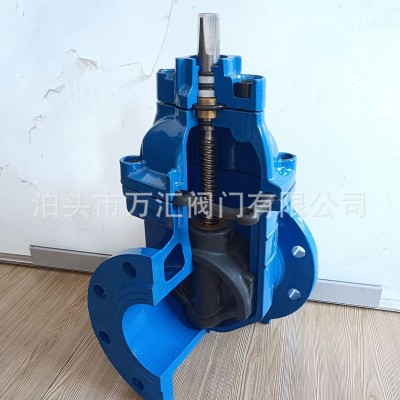 明杆暗杆软密封闸阀Z45X 弹性座封闸阀法兰闸阀自来水闸阀图5