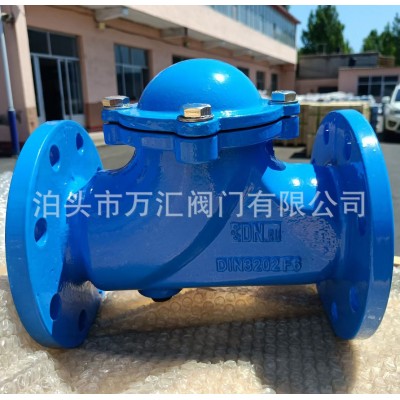 德标F6 HQ41X 球型止回阀球墨铸铁 滑道滚球式污水球形单向阀图5