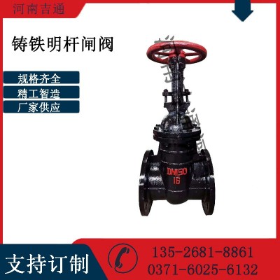 供应Z41T铸铁明杆闸阀硬密封手动铜芯闸阀法兰手动铸铁明 杆闸阀图2