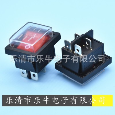 防水船型开关KCD4 4脚防水带灯翘板开关 16A连体防水厨具电源开关图5