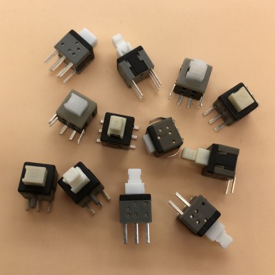 按键自锁开关供应5.8*5.8耐高温回流焊全PPA塑料6脚双排插件无锁图5