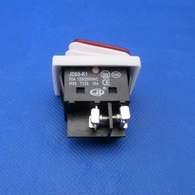 防水船型电源开关4脚螺丝式接线耐高温大功率大电流30A250V12V24V图4