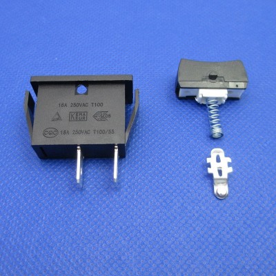 RK1-11 铜脚银触点船型开关2脚2档 黑色按键翘板电源开关16A250V图5