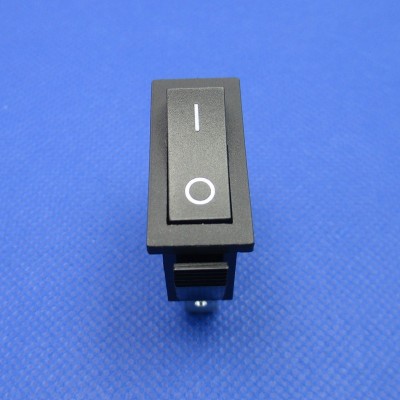 RK1-11 铜脚银触点船型开关2脚2档 黑色按键翘板电源开关16A250V图3
