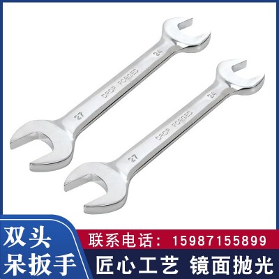 云南厂家批发双头呆扳手双开口锻压印字高强度高硬度汽保呆扳批发图2