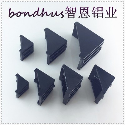 黑色角码喷漆20/30/4045工业铝型材配件角件带突起直角连接件图3