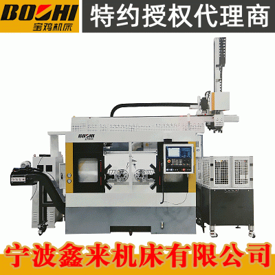 双主轴DK2010车削机床全自动数控机床宝鸡车削机床图2