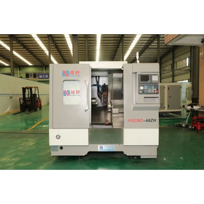 数控机床厂家直供HXCNC-46ZH车铣复合机床现机 斜轨数控车床图3