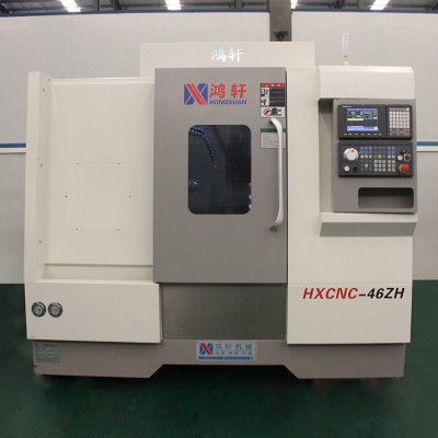 数控机床厂家直供HXCNC-46ZH车铣复合机床现机 斜轨数控车床图2