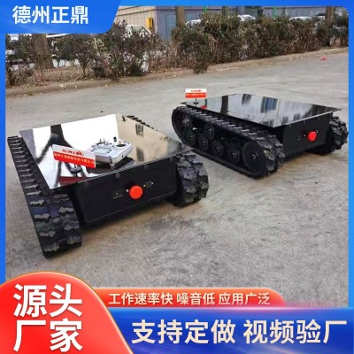 轮式机器人底盘四驱橡胶履带底盘 农用配件工程行走履带底盘 履带图3