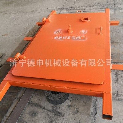 矿用防水密闭门煤矿对开抗冲击波门易操作开关简便采矿井下风门图4