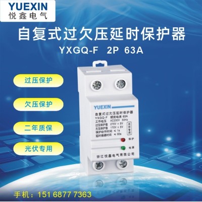 厂家直销 自复式过欠压延时保护 2P63A过欠压保护器图4