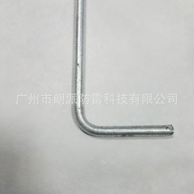 厂家热镀折弯型L型避雷针避雷短针避雷带接闪器有检测报告合格证图3