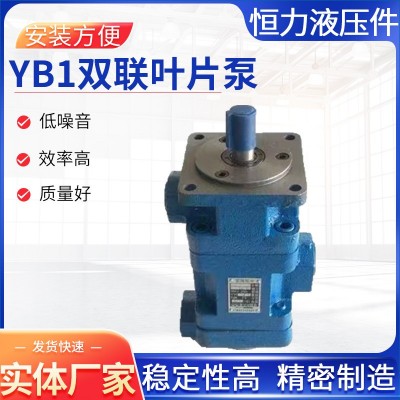 叶片泵YB1双联叶片泵润滑泵边立式液压油泵