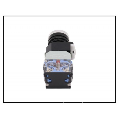 LA38-11D平头复位带灯按钮开关 24v220v380v红绿黄LED 22mm 银点图4