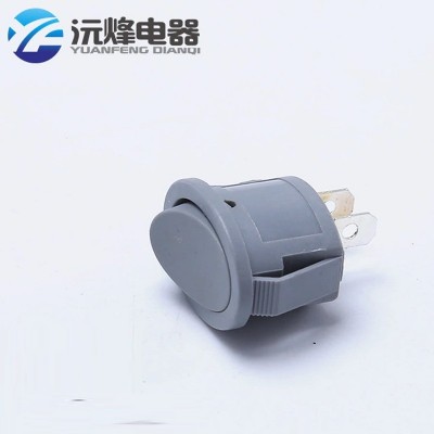 24*17跷板开关 圆型电源开关 三档2脚3脚4脚带灯 KCD3船型开关图3