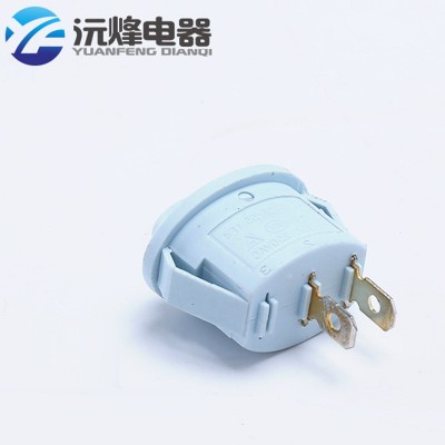 24*17跷板开关 圆型电源开关 三档2脚3脚4脚带灯 KCD3船型开关图4