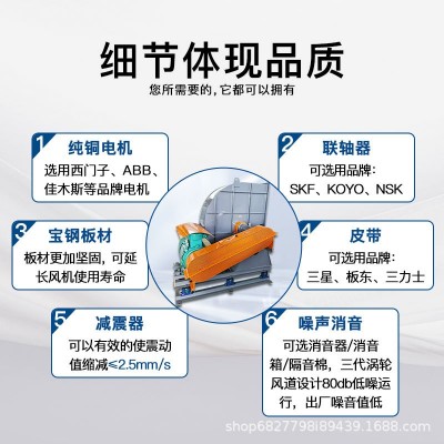 RTO离心风机 主排防爆低噪音低振动环保空气循环离心风机图2