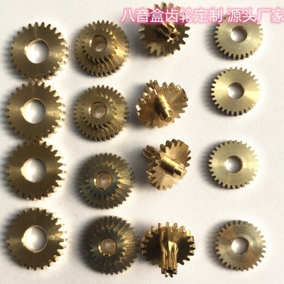 八音盒机芯齿轮定制 铜齿轮加工 组合齿轮加工 非标齿轮 圆柱齿轮图4