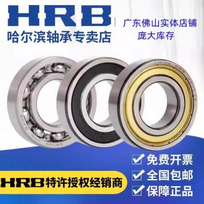 哈尔滨HRB轴承6200系列高转速铁盖2Z胶盖密封2RZ带卡簧深沟球轴承图3