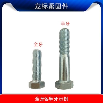 批发8.8级高强度镀锌外六角螺丝螺栓螺钉全牙半牙M8M10M12M16M20图3