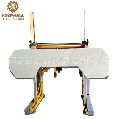 小型卧式带锯机 精密数控木工推台锯全自动原木开料机龙门卧锯图4