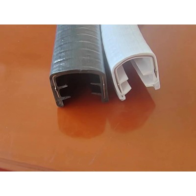 厂家供应U型汽车防撞包边条骨架装饰条包边皮条隔音挡风密封条图3
