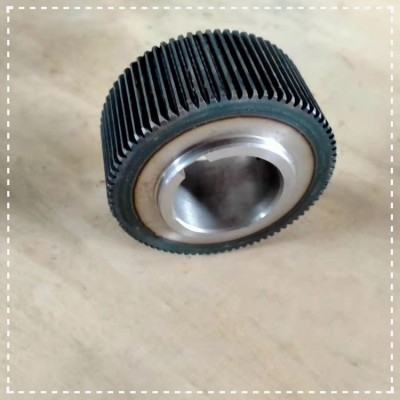 同步带轮圆弧工业H型同步带轮铝合金传动轮钢制单向双联齿轮来图图2