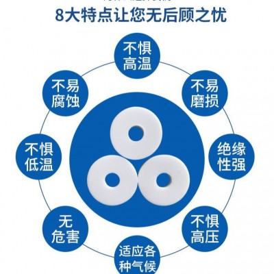 厂家批发四氟垫子法兰密封垫圈 聚四氟乙烯垫片 中压高压四氟垫片图3