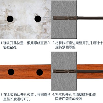 一字暗藏层板托支架螺丝 膨胀连接件 隔板托膨胀钉隔物架暗藏板销图4