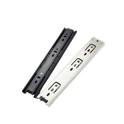 4510/4515三节抽屉滑轨衣柜缓冲轨道滑道加厚静音冷轧钢橱柜五金图4