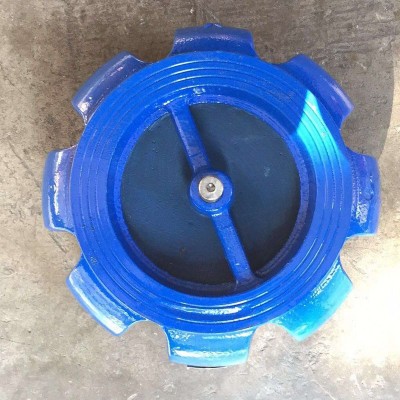 水泵对夹式南瓜型止回阀单向阀 球墨铸铁H71XT对夹式消声止回阀图3