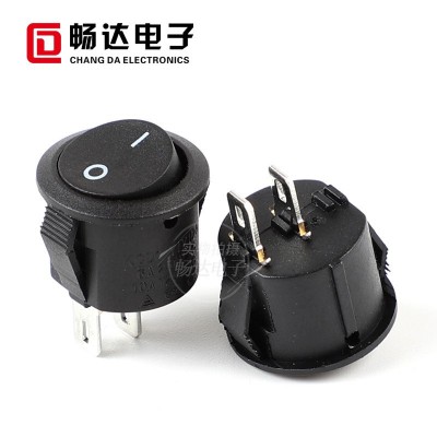 KCD2-101船型开关两档三档圆形椭圆形带灯翘板开关防水船形开关图2