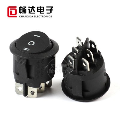 KCD2-101船型开关两档三档圆形椭圆形带灯翘板开关防水船形开关图4