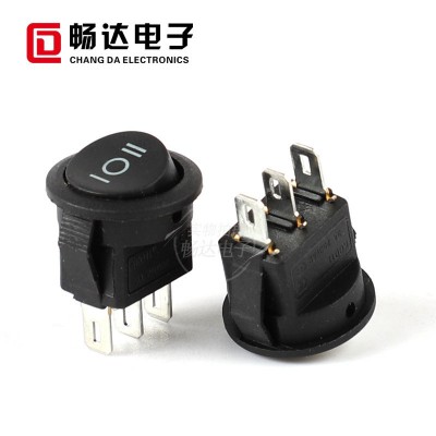 KCD2-101船型开关两档三档圆形椭圆形带灯翘板开关防水船形开关图3