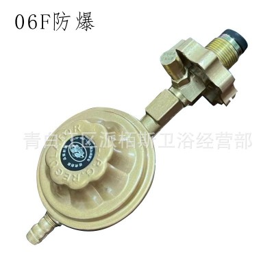 东鼎家用液化气罐减压阀门加厚煤气进气阀带表燃气灶配件低 压阀图2