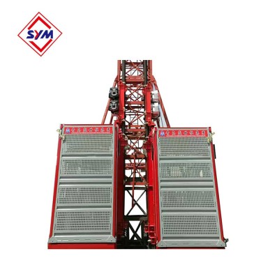 工程施工升降电梯 双笼变频施工升降机建筑工地人货施工升降电梯图4