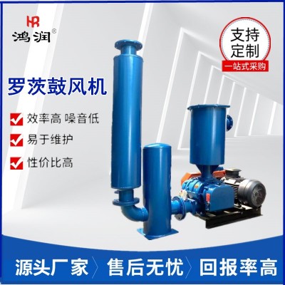 污水处理曝气罗茨风机 天然气增压罗茨鼓风机真空输送沼气增压泵图2