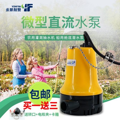 直流水泵12V24V微型水泵家用抽水机农用浇地小型潜水泵船用舱底泵图2