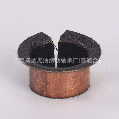 SF-1F复合无油翻边轴承 自润滑轴承套 带法兰滑动轴承铜套图3