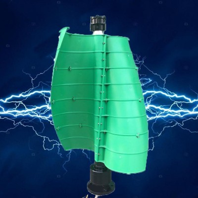 供应立式垂直轴200W12V风力发电机家用路灯户外监控设备发电使用图2
