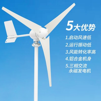 F型300W400W小型风力发电机风光互补用家用船用房车用景观用路灯图2