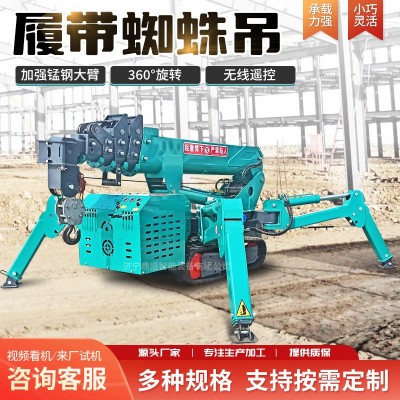 建筑作业遥控自走式蜘蛛吊 全液压履带起重机小型吊车微型蜘蛛吊图4