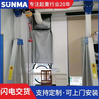 铝合金龙门架1000kg手推式可升降龙门架图5